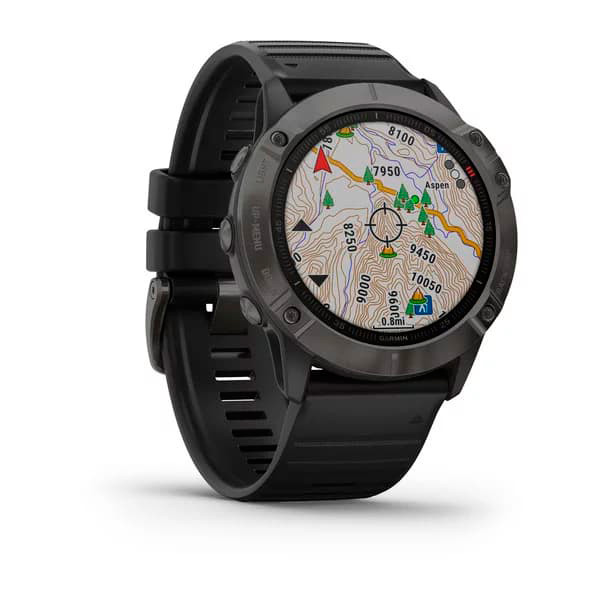 Garmin fenix 6X Sapphire серый DLC с черным ремешком (51mm) - картинка 2