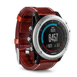 Garmin fenix 3 Sapphire HRM c кожаным ремешком - картинка 2