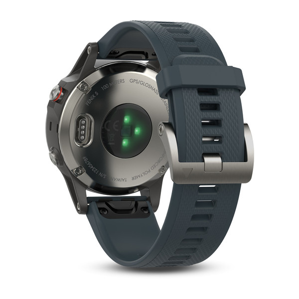 Garmin fenix 5 (47mm) (серебристые с синим ремешком) - картинка 3