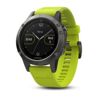 Garmin fenix 5 (47mm) (серые с желтым ремешком)