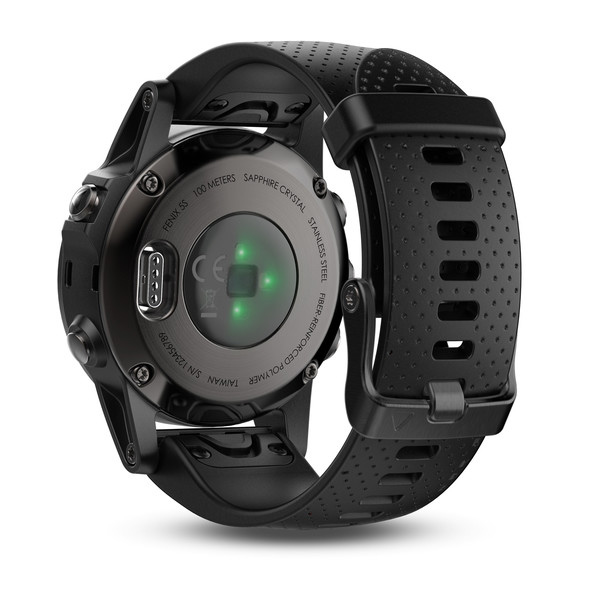 Garmin fenix 5s Sapphire (42mm) (черные с черным ремешком) - картинка 3