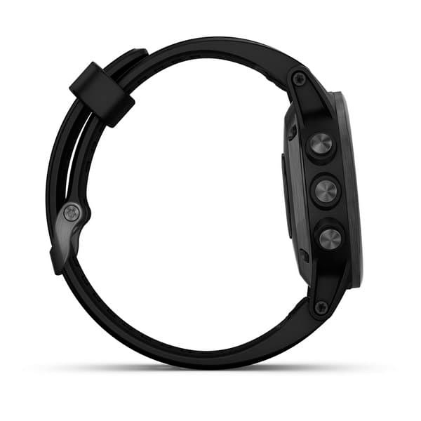 Garmin fenix 5S Plus Sapphire (42mm) (черные с черным ремешком) - картинка 2