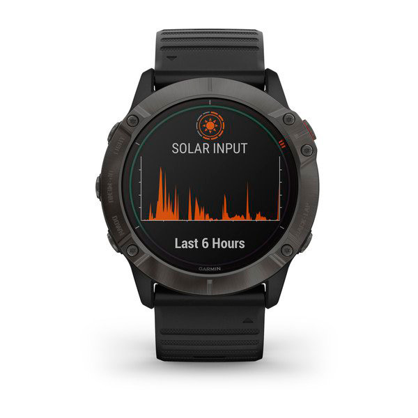 Garmin fenix 6X Pro Solar титановый серый DLC с черным ремешком (51mm) - картинка 2