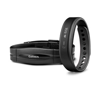 Фитнес браслет Garmin vivosmart HRM bundle Black Large