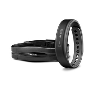 Фитнес браслет Garmin vivosmart HRM bundle Slate Large