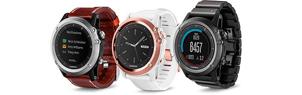 Garmin fenix 3 Sapphire HRM c кожаным ремешком 